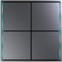 Donel Сенсорный кнопочный модуль KNX, 4/8 группы, космический серый, DPF5369SG