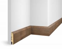 Плинтус WP07, экошпон, дуб Муссон, 80x16x2400 мм, МДФ