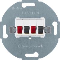 Berker Полярно-белый Мех Розетка для стерео-громкоговорителя Berker Полярно-белый Мех Розетка для стерео-громкоговорителя