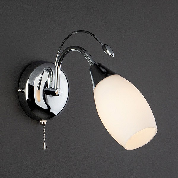 Бра с плафоном 22080/1 хром Eurosvet Ginevra