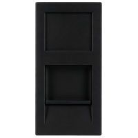 Donel Розетка DEC RJ45 FTP кат.6, 1мод., черн. матовая (22.5х45мм), DECF12ANMF6
