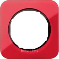 Berker R.1 Акрил Красный/черный Рамка 1-местная