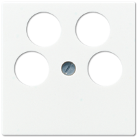 JUNG Крышка для SAT-TV-розетки с 4-мя гнездами белая