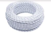 BIRONI Белый глянец Витой провод 2*2,5 20м BIRONI Белый глянец Витой провод 2*2,5 20м