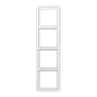 JUNG CD 500 Белая Рамка 4-ая