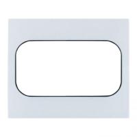 EKF PROxima Стокгольм Белый Линяя черная Рамка для розетки 2-ой