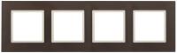 ЭРА 14-5104-31 Elegance Мокко/сл.кость Стекло Рамка 4-ая