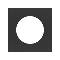 Simon 100 Черный матовый  Накладка евро-американской розетки