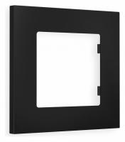 Рамка ALFA Qubi (Черный матовый) 1-ая AF250701