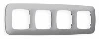 Рамка OMEGA Ecta (Сталь матовый) 4-ая OF140504