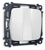 Комплект механизма 3-клавишного выключателя OMEGA MO125010 Белый матовый QUANT