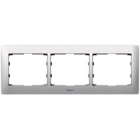 Legrand Galea Life Тертый Алюминий/Brushed Aluminium Рамка 3-я гориз