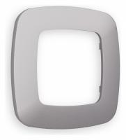 Рамка OMEGA Ecta (Сталь матовый) 1-ая OF140501