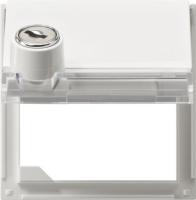 Gira Плата с крышкой с замком и полем для надписи (однотипные замыкания)