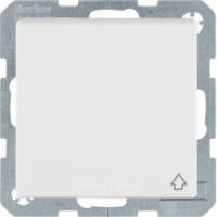 Berker Q Полярно-белый с эффектом бархата Розетка с/з с откидной крышкой