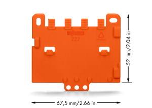 WAGO Пластина для установки фиксирующего держателя 222-500 на плоском основании WAGO Пластина для установки фиксирующего держателя 222-500 на плоском основании