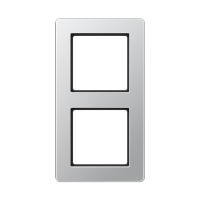 JUNG A Flow Алюминий Рамка 2-ая для вертикальной и горизонтальной установки