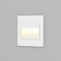 DK3050-WH Светильник встраиваемый в стену, IP 20, LED 3000, 1 Вт, белый, пластик