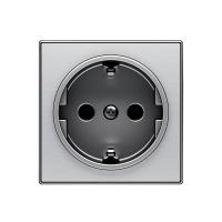 ABB SKY Нержавеющая сталь Накладка для розетки SCHUKO