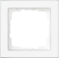 Gira E2 Белый матовый Рамка 1-ая, с полем для надписи