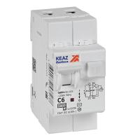 КЭАЗ АВДТ с защитой от сверхтоков OptiDin D63-22C6-AC-У3 (2P, C6, 30mA, 4,5кА)