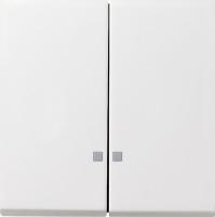 Gira F100 Бел глянц Клавиша 2-ая с линзами подсветки