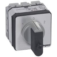 Legrand Переключатель на 2 направления с положением ''0'', 45° PR 17 1П 2 контакта крепление на дверце