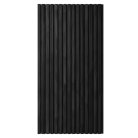 Акустическая панель FLEX Дуб Графит 1200×600 мм рейка 25х6 мм