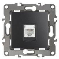 ЭРА 12-3105-05 Антрацит Розетка телефонная RJ11, IP20, 12