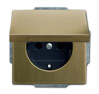 ABB BJE Династия Античная латунь Розетка 16А 250В с крышкой