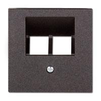JUNG EcoProfi Антрацит Накладка 2-ой ТЛФ/комп розетки