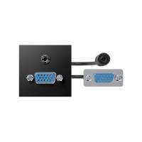 Simon 400 Черный Модуль с адаптером, проходной VGA + MiniJack мама/мама