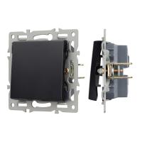 Arlight Механизм выключателя одноклавишный непроходной SWT-MK01-PL-BK (250V, 16A) (-)