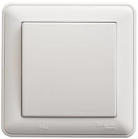 Systeme Electric Wessen 59 Aqua Бел Переключатель 1-клавишный, 10AX, IP44, (в сборе)