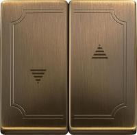 SE Merten SD Античная латунь Клавиша 2-ая жалюзийная