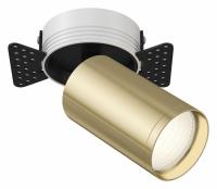 Встраиваемый светильник (Набор) C058CL-1BG(C058CL-01B(1шт.), TRA020-01G(1шт.), DLA048-01W(1шт.)) Maytoni Focus S