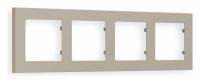 Рамка ALFA Techno (Серо-бежевый матовый) 4-ая AF220364