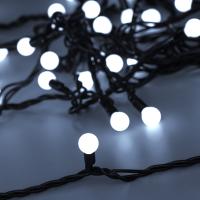 Arlight Светодиодная гирлянда ARD-BALL-CLASSIC-D13-10000-BLACK-100LED WHITE (230V, 7W) (Ardecoled, IP65)