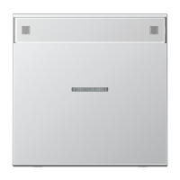 JUNG Клавиша для контрольного выключателя с подсветкой, с полем для надписи алюминий