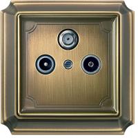SE Merten SD Античная латунь Накладка розетки TV-FM,TV-FM-SAT