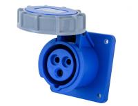 DEKraft Розетка для скрытой проводки 2Р+РЕ 16А 220В IP67 РЩ-103