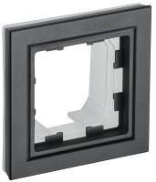 IEK BRITE Рамка 1-мест. IP44 РУ-1-БрЧ-44 черн.