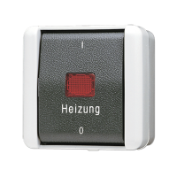 JUNG Аварийный выключатель 10 AX 400 V ~ для систем отопления для накладного монтажа IP44