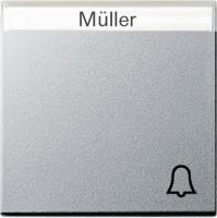 Gira Клавиша с полем для надписи и символом "звонок"