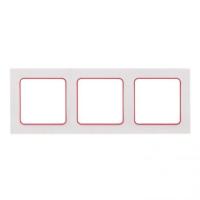 EKF PROxima Стокгольм Белый Линия красная Рамка 3-ая