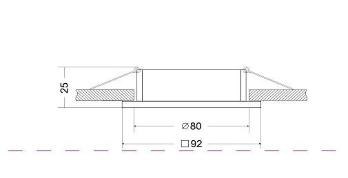 Встраиваемый светильник DL024-2-01S Maytoni Atom