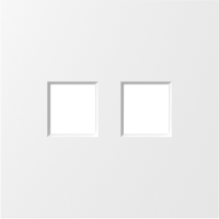Donel Накладка 2-я для розеток RJ45, TV, SAT, матовый белый, серия S08, DS86933