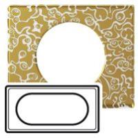 Legrand Celiane Фарфор Рамка Золотая Феерия 2поста (4/5 модулей)