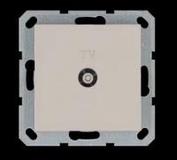 Jasmart Розетка TV Φ9.5mm оконечная с накладкой, цвет Тауп