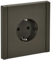 IEK FORTE&PIANO Серый Розетка с/з со шт винтовое крепление 16А FP315